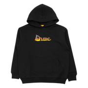 Smeltend Logo Zwarte Hoodie Dime Mtl , Black , Heren