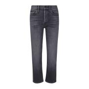 Grijze Denim Jeans Gemaakt in de VS Mother , Gray , Dames