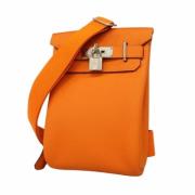 Pre-owned Metal handbags Hermès Vintage , Orange , Unisex