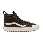 Hoge Top Leren Sneakers Herfst/Winter Collectie Vans , Brown , Heren