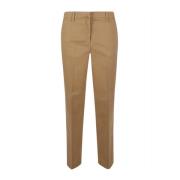 Beige Zijden Blend Broek True Royal , Beige , Dames