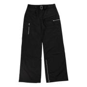 Zwarte hoogglans satijnen broek Our Legacy , Black , Dames