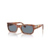 Klassieke zonnebril met zwart montuur Persol , Brown , Unisex