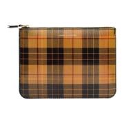 Lenticular Tartan Portemonnee Comme des Garçons , Yellow , Unisex