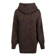 Hood Jumper Sweaters Alexander McQueen , Brown , Dames