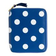 Blauwe Polka Dot Portemonnee Ritssluiting Comme des Garçons , Blue , U...