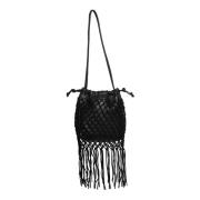 Frill Tas - 10908443/100017 Gestuz , Black , Dames