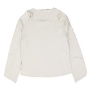 Drape Sleeve Top in Bianco Studio Nicholson , Beige , Dames