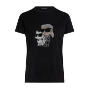 T-shirt Vrouw Karl Lagerfeld , Black , Dames