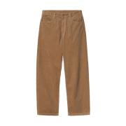 Coventry Velvet Broek Misty Grey Carhartt Wip , Brown , Heren