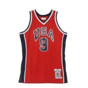 Michael Jordan Team USA Basketball Tank Top Mitchell & Ness , Red , He...