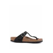 Aardse Thong Sandal Birkenstock , Black , Dames