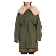 Gelaagde Parka met Harding Stijl Seafarer , Green , Dames