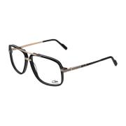 Vintage Aviator Stijl Zwarte Bril Cazal , Black , Unisex