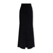 Maxi rok met dierenmotief Alaïa , Black , Dames