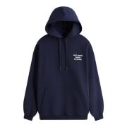 Stijlvolle Hoodie Slogan Navy Jas Drole de Monsieur , Blue , Heren