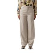 Bruin Bureau Broek Klassieke Stijl Drykorn , Beige , Dames