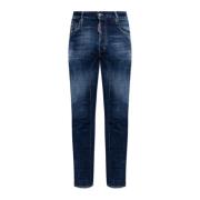 Jeans Tidy Biker Dsquared2 , Blue , Heren