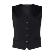 Zwarte Weekendjassen Aria Gilet Max Mara Weekend , Black , Dames