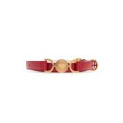 Leren riem Versace , Red , Dames