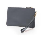 Luxe Leren Documentenhouder Fw22 Eleventy , Gray , Dames