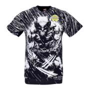 Marvel Wolverine Rain Tee Zwart T-Shirt HUF , Black , Heren