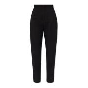 Wollen broek Alaïa , Black , Dames