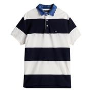 Gestreept Rugby Polo Shirt Tommy Hilfiger , White , Heren