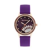 Lila Siliconen Analoog Horloge Juicy Couture , Purple , Dames