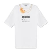 Jurk met print Moschino , White , Dames