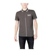 Grijze Katoenen Poloshirt Lente/Zomer Collectie Emporio Armani EA7 , G...