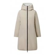 Omkeerbare Witte Zand Winterjas Ecoalf , White , Dames