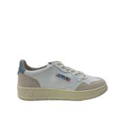 Blauwe Leren/Suède Lage Sneakers Autry , White , Heren