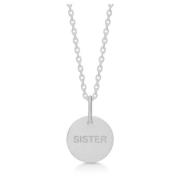 Sister Zilveren Hanger Ketting Frk. Lisberg , Gray , Dames