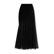 Geribbelde rok Alaïa , Black , Dames