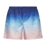 Gradient Monogram Zwemshorts Blauw Casablanca , Multicolor , Heren