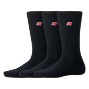 NB Patch Logo Crew Pack 3 Socks New Balance , Black , Unisex