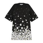 Jurk met bloemenpatroon Moschino , Black , Dames