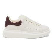 Witte Sneakers met Bordeaux Hiel Alexander McQueen , White , Dames