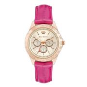 Roze Polipriel Quartz Analoog Horloge Juicy Couture , Multicolor , Dam...