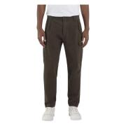 Heren Logo Broek Replay , Brown , Heren