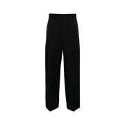 Marineblauwe Wol Twill Hoge Taille Broek Studio Nicholson , Blue , Dam...