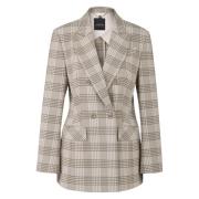 Blazer met glanzend ruitpatroon Marc Cain , Green , Dames