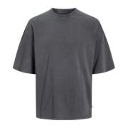 Casual Heren T-Shirt met Moderne Silhouet Jack & Jones , Gray , Heren