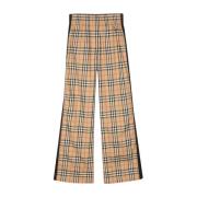 Beige Stijlvolle Broek Burberry , Beige , Dames