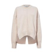 Beige Wolmix Met Opstaande Kraag Sweater Proenza Schouler , Beige , Da...