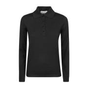 Zwarte Polo Shirt Goes Botanical , Black , Heren