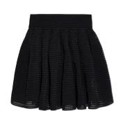 Tweelaagse rok Alaïa , Black , Dames