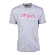 Tshirt Versace , Gray , Heren