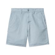 Relaxed Fit Katoen Linnen Shorts Carhartt Wip , Blue , Heren